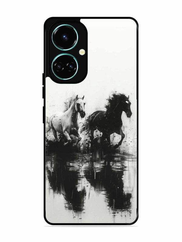 Tecno camon 19 Black & White Horse