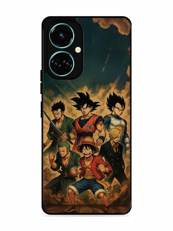 Tecno camon 19 OnePiece n Dragon Ball Z in one team