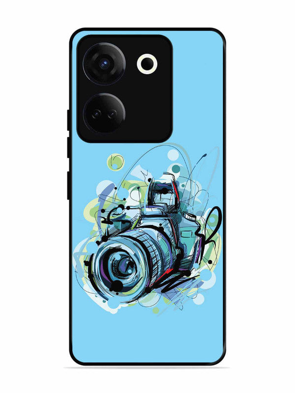 Tecno camon 20 Camera Blue Background