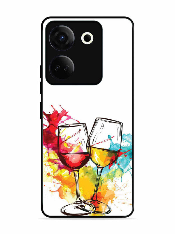 Tecno camon 20 Colorful wine glasses