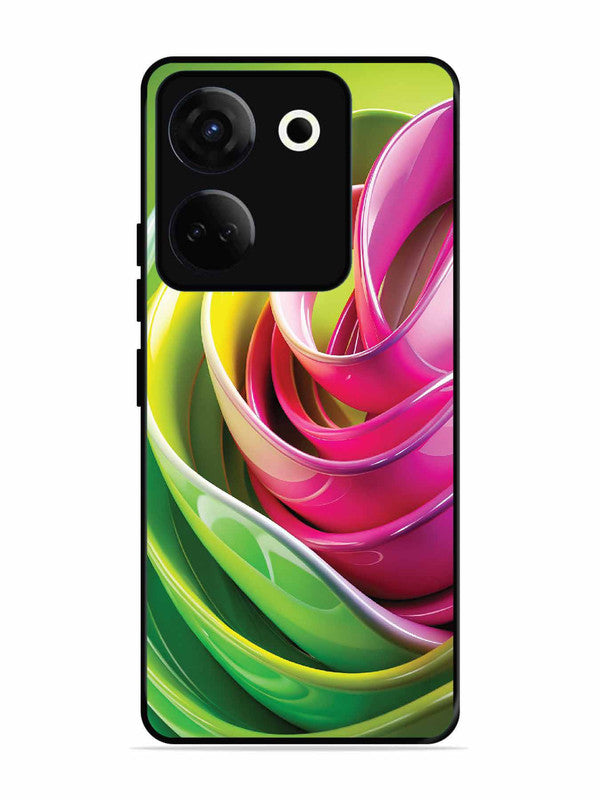 Tecno camon 20 Vibrant Swirl Glossy Ribbon Art