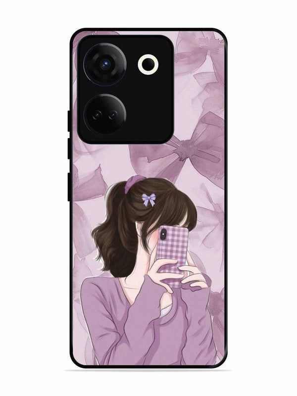 Tecno camon 20 Pinky Girl taking selfie