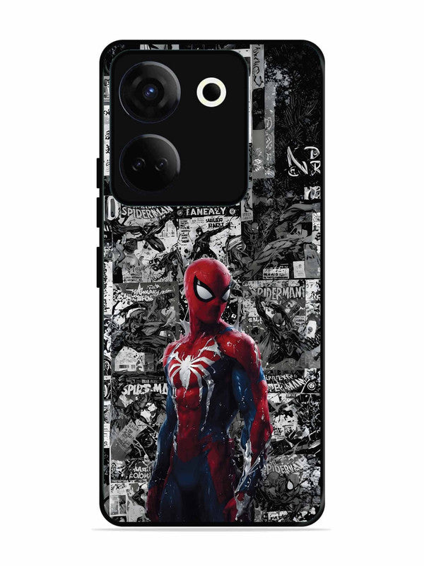 Tecno camon 20 Spiderman Highlighted on News Paper
