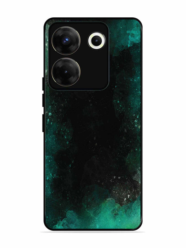 Tecno camon 20 Pro Dark Black And Green Forest