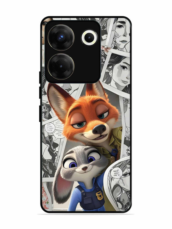 Tecno camon 20 Pro Cute Nick wilde and judy hopps