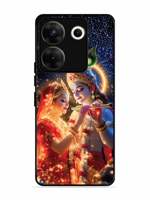 Tecno camon 20 Pro Radha Krishna posing with flute