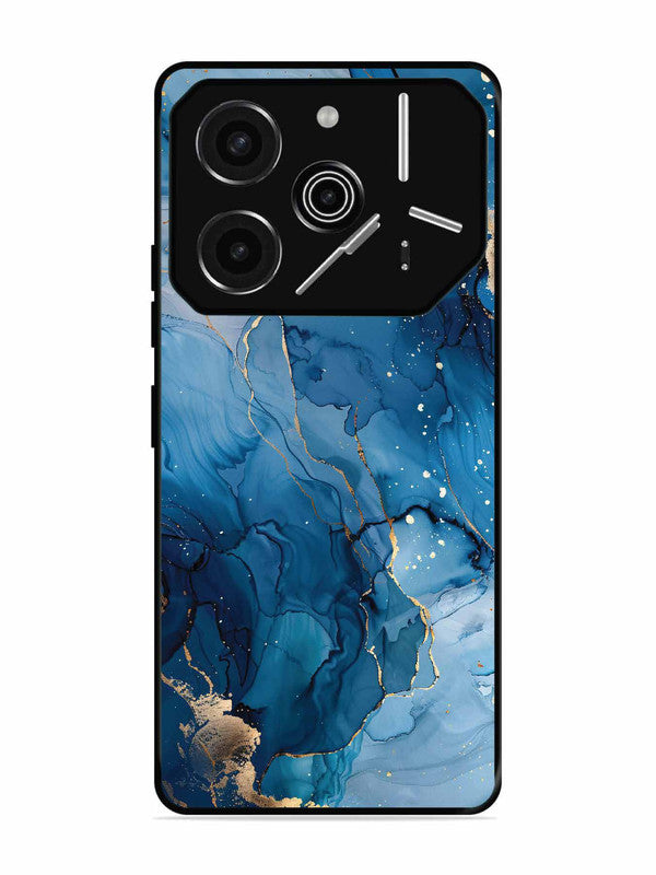 Tecno Pova 6 Pro 5G Oceanic Pattern with Golden Sprinkles