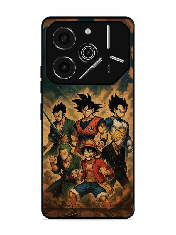 Tecno Pova 6 Pro 5G OnePiece n Dragon Ball Z in one team