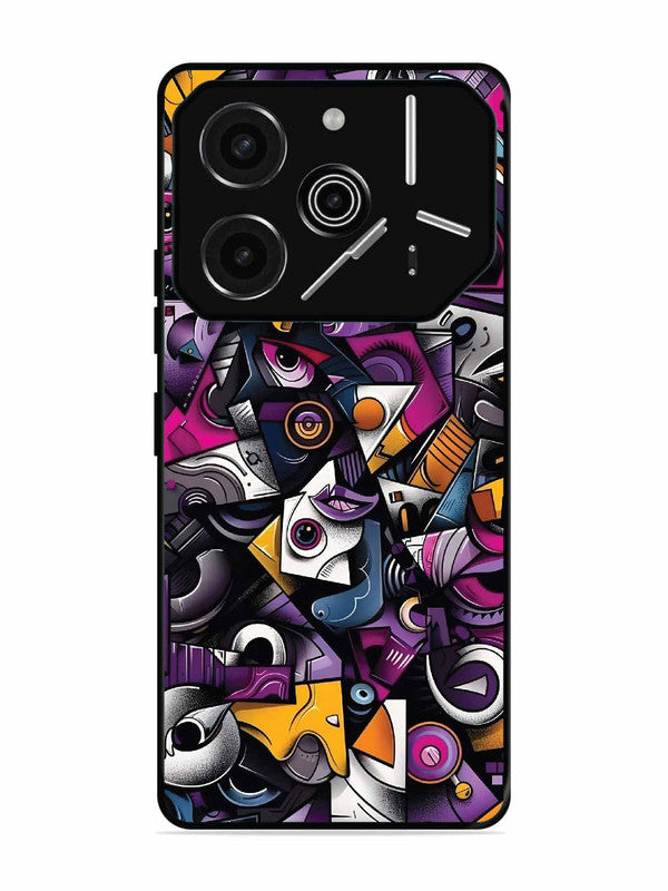 Tecno Pova 6 Pro 5G Abstract Geometric Graffiti Chaos