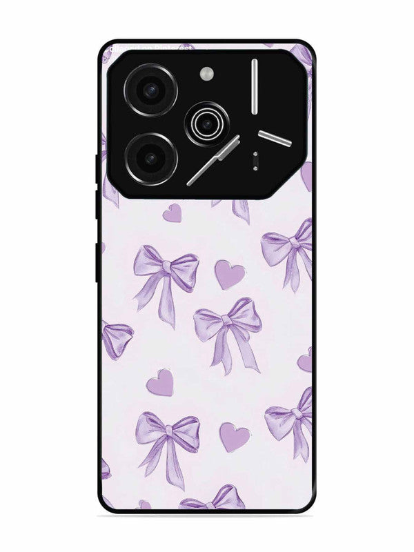 Tecno Pova 6 Pro 5G Bow Tie, Purple Hair Band