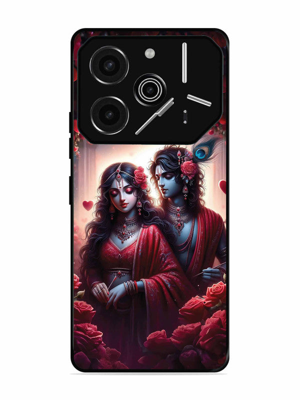 Tecno Pova 6 Pro 5G Couples in Red theme like Radha Krishna