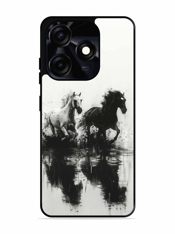Tecno Spark 10C Black & White Horse