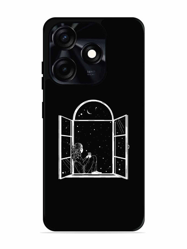 Tecno Spark 10C Little Girl on Window