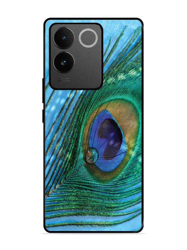vivo t2 pro 5g A drop on Peacock Feather
