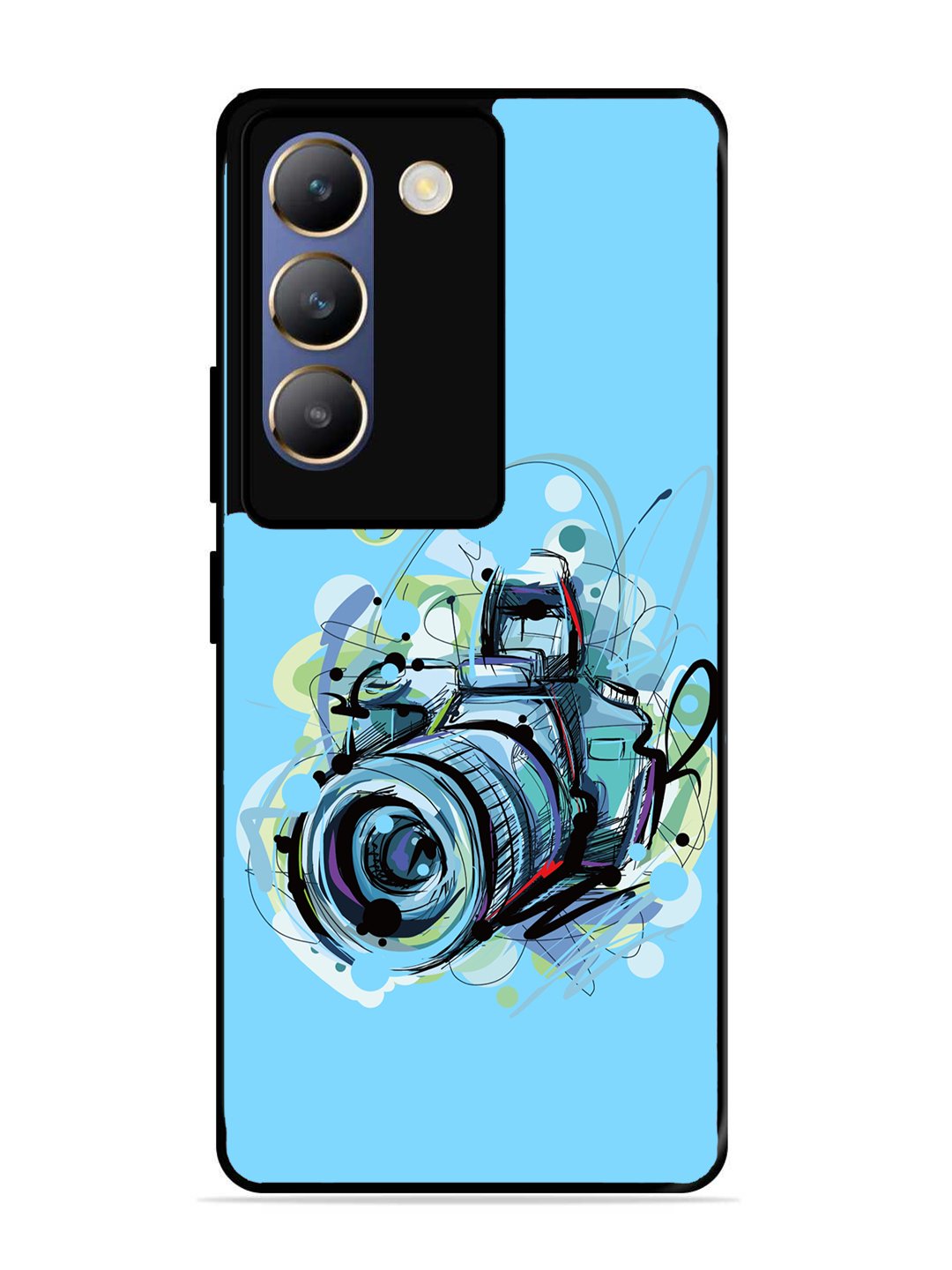 Vivo Y200E Camera Blue Background