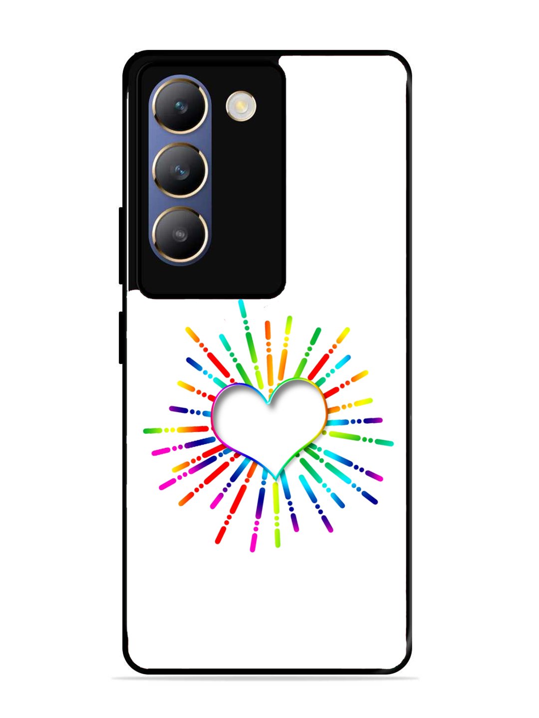 Vivo Y200E Colourful Heart on White