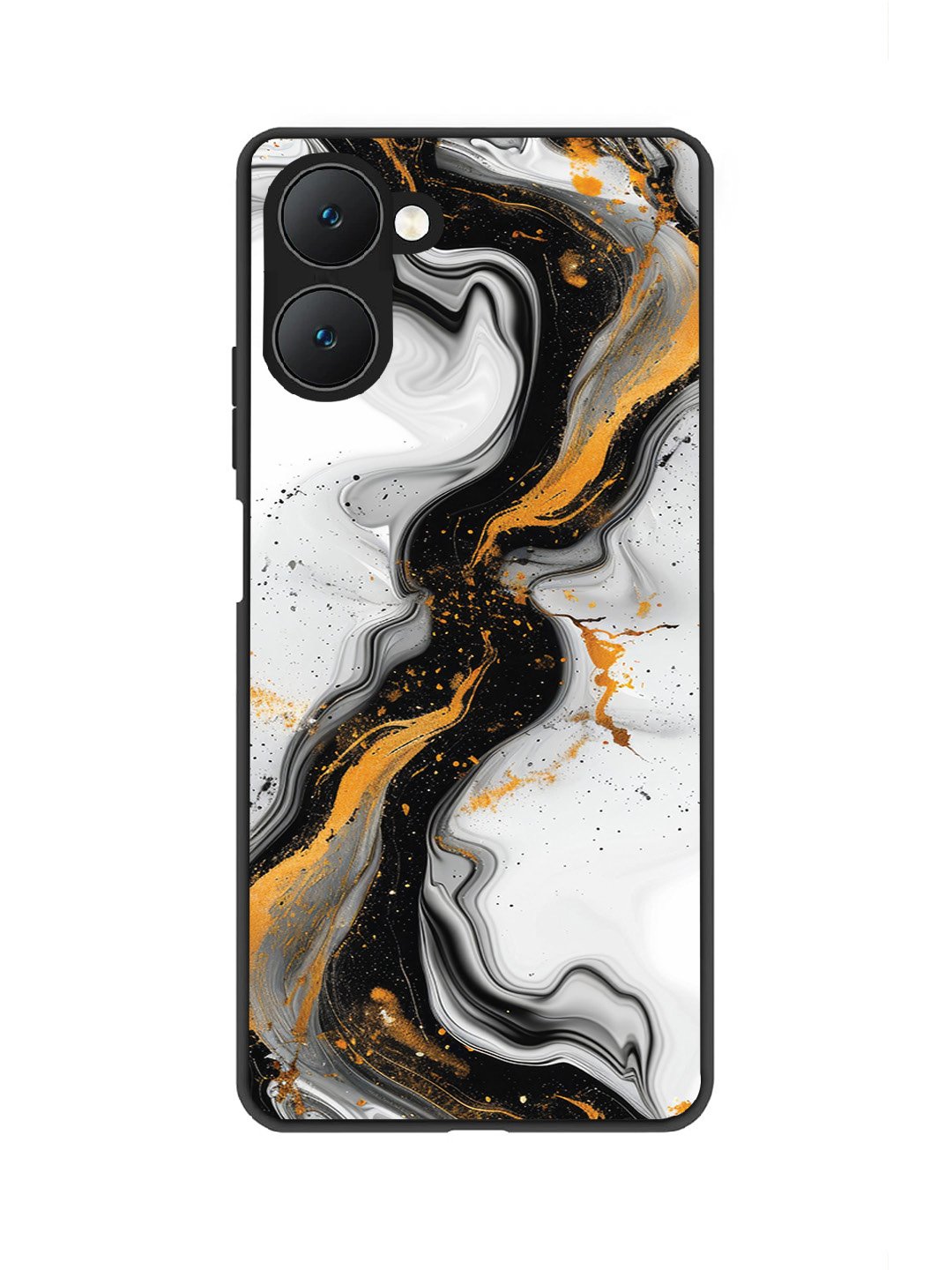 vivo T3 Lite 5G Black And Golden Marble Essence