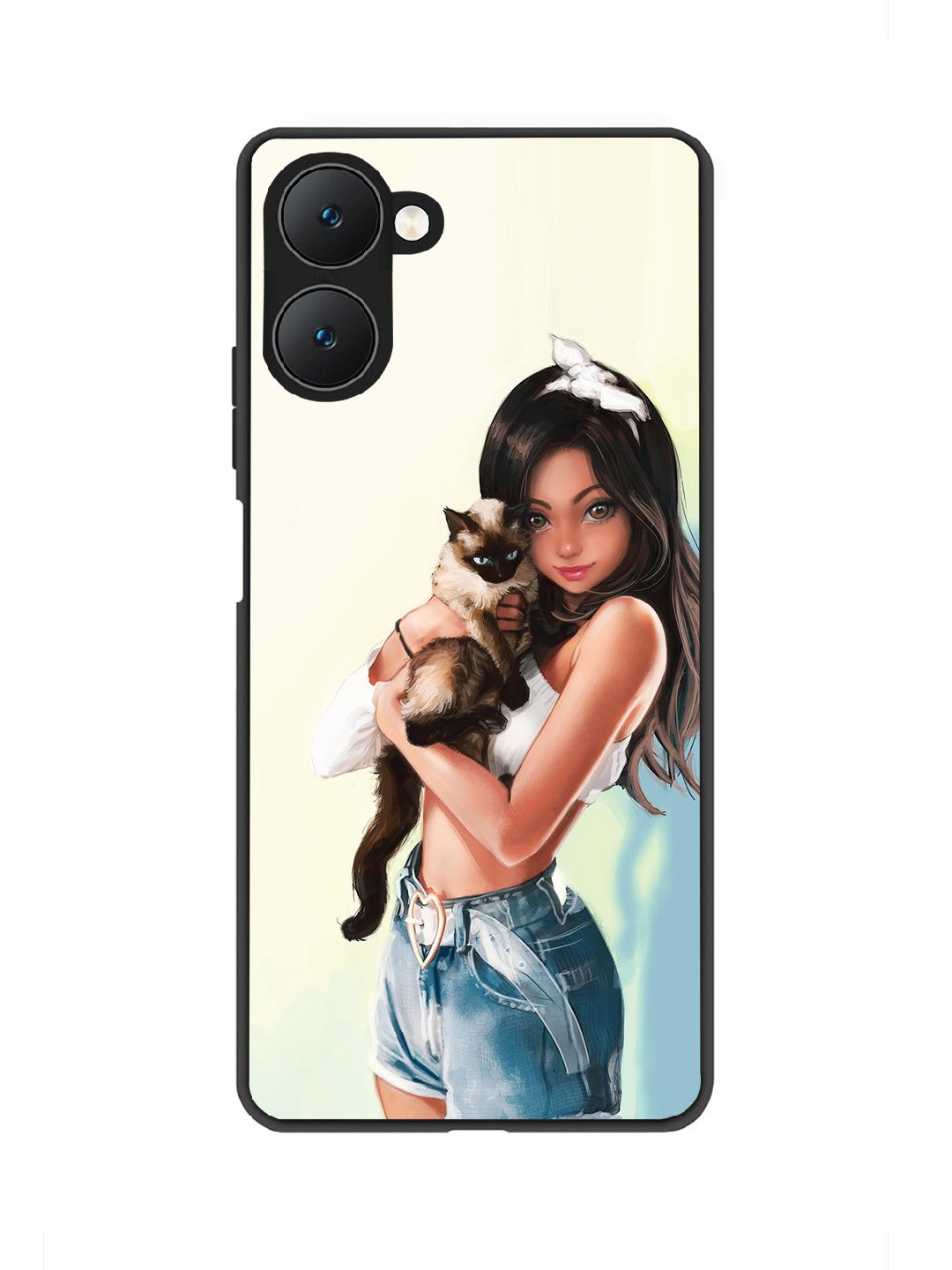 vivo T3 Lite 5G Cute Girl with Cat