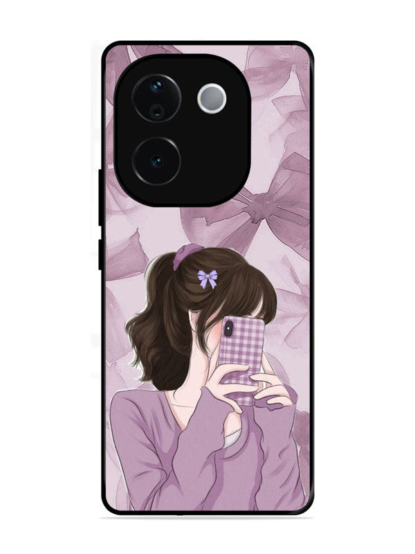 Vivo T3 Pro 5G Pinky Girl taking selfie