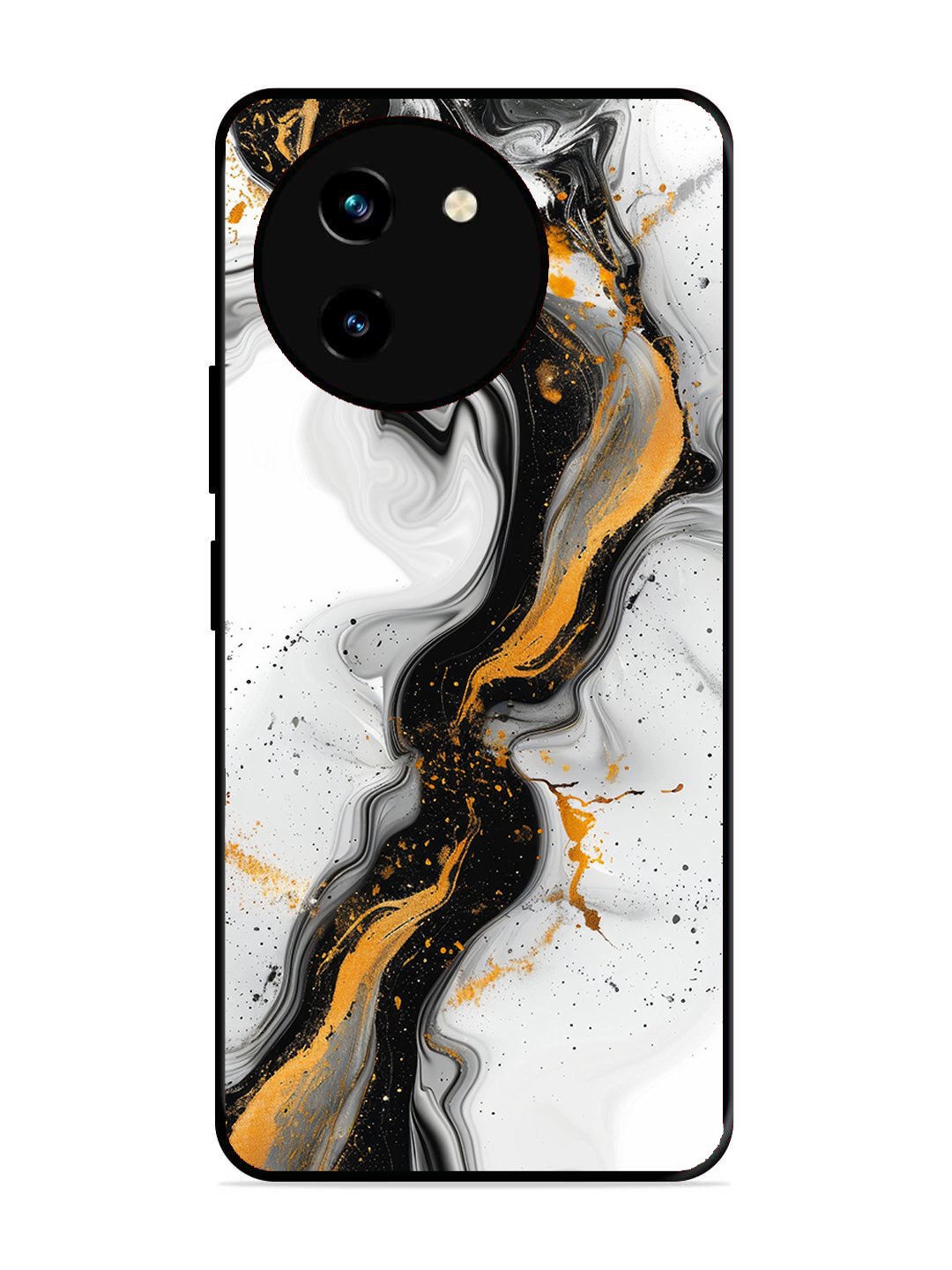 Vivo T3x 5G Black And Golden Marble Essence