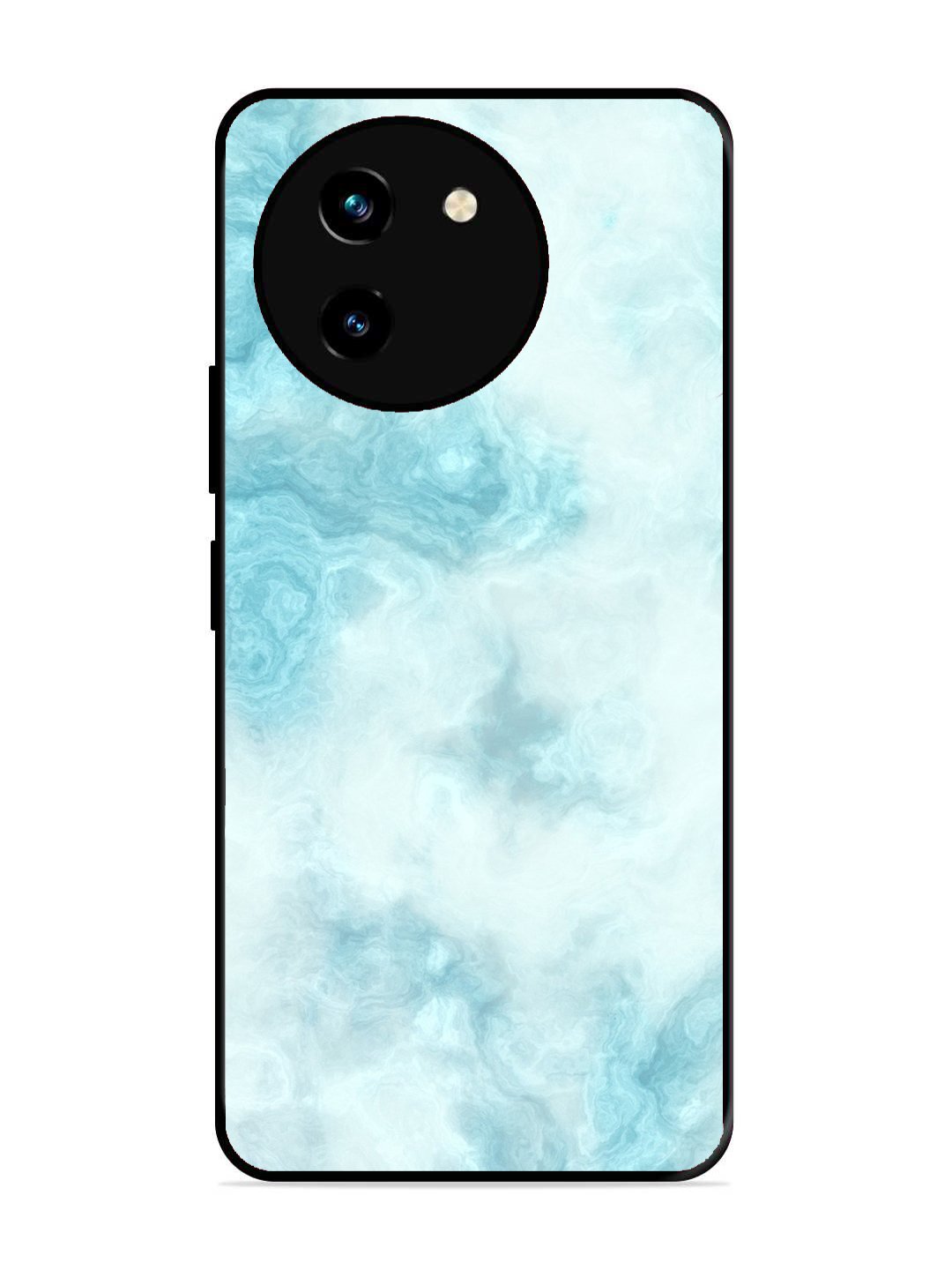 Vivo T3x 5G Light Blue with White Ocean Marble