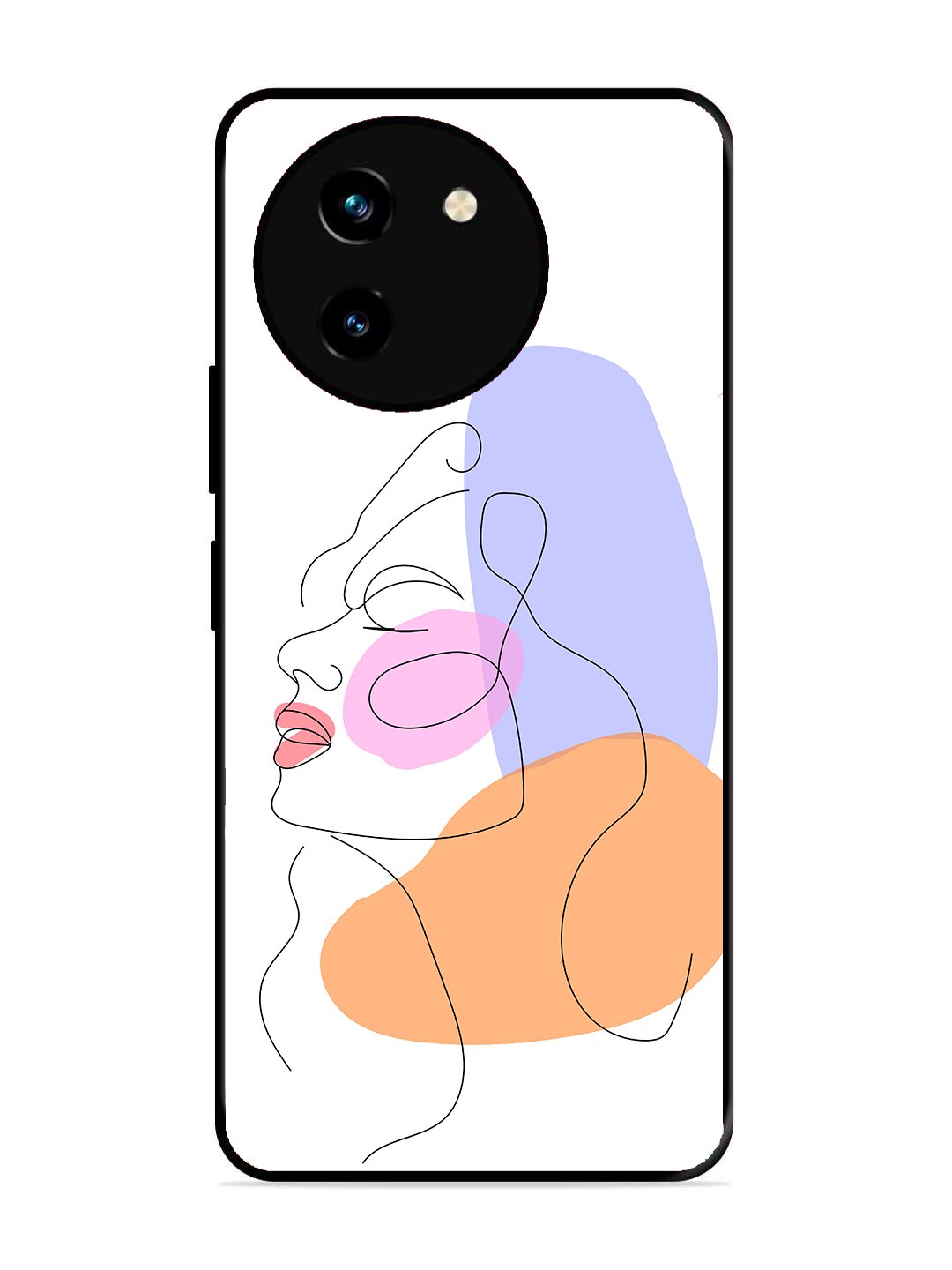 Vivo T3x 5G Line Art Girl Face