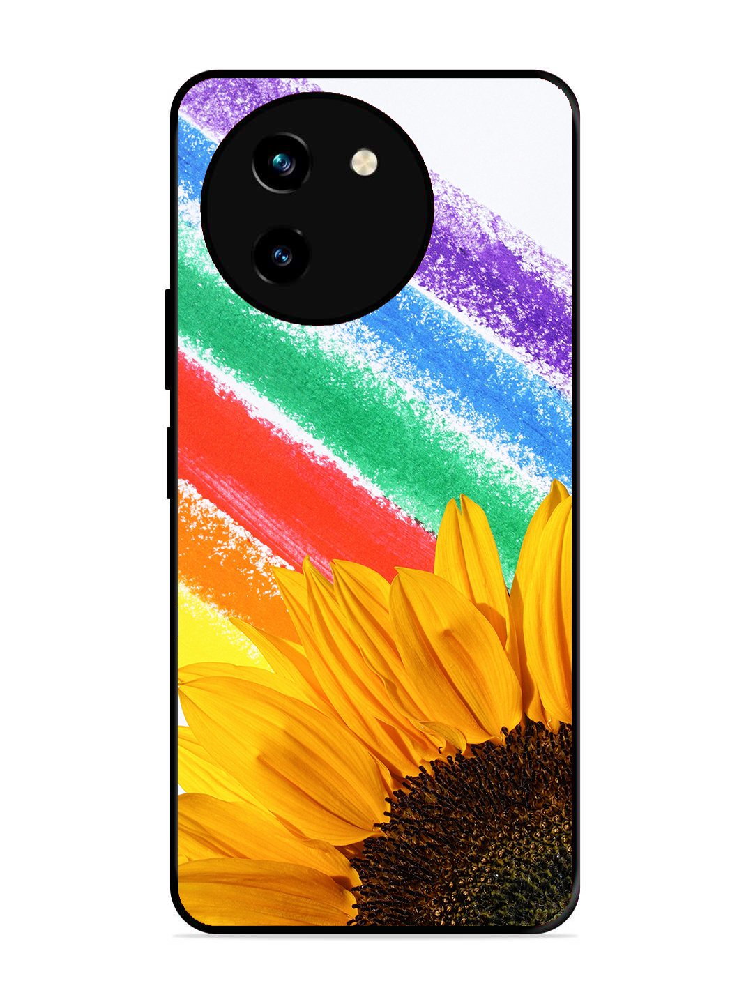Vivo T3x 5G Sunflower on Colourful Lines