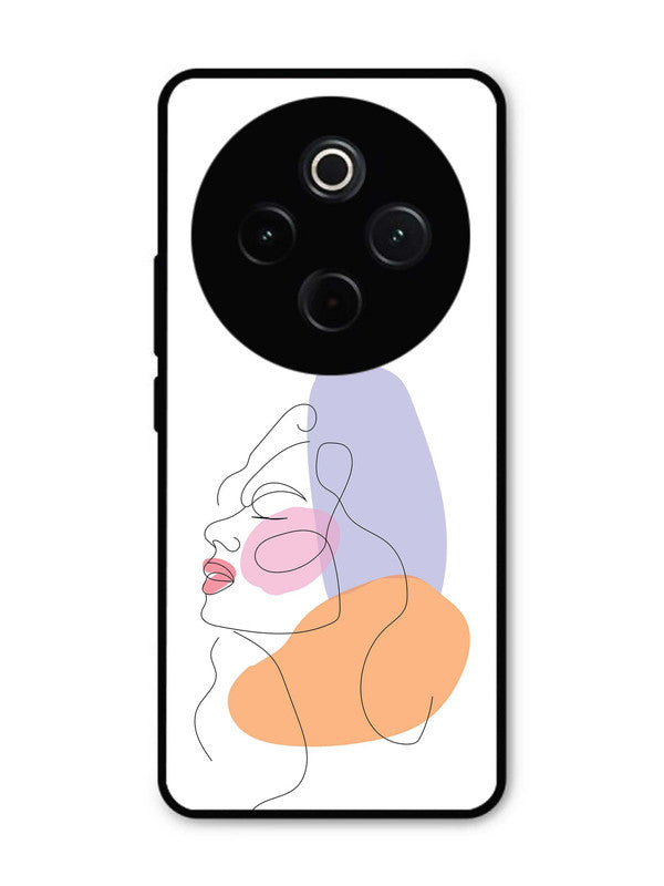 Vivo T4 5G Line Art Girl Face