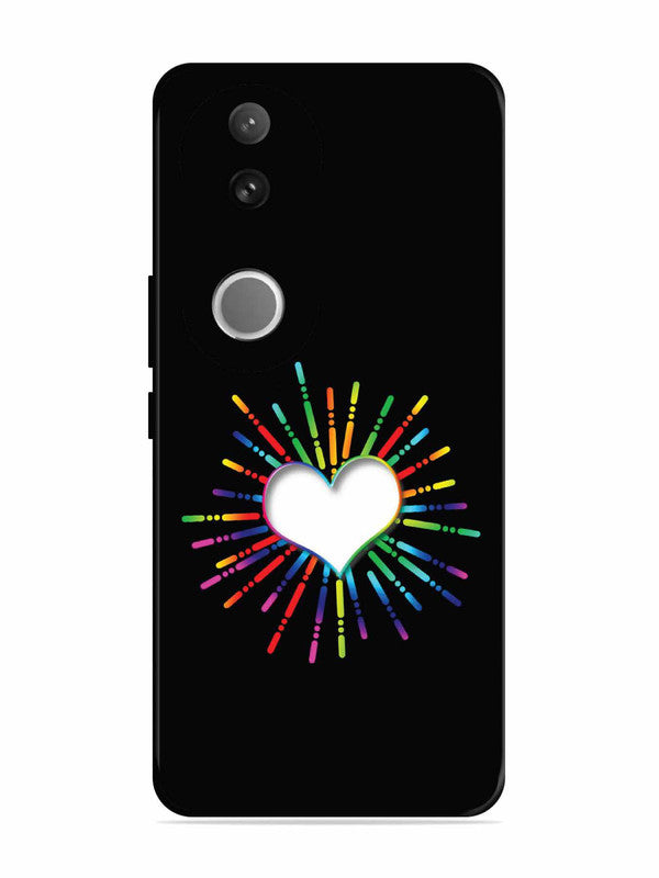 Vivo T4R Colourful Heart on Black