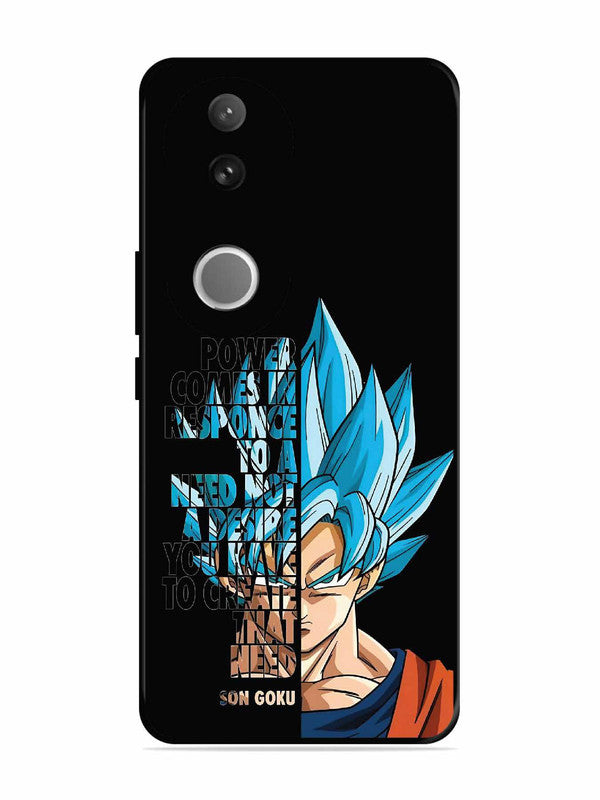 Vivo T4R Son of Goku Blue Motivational Art
