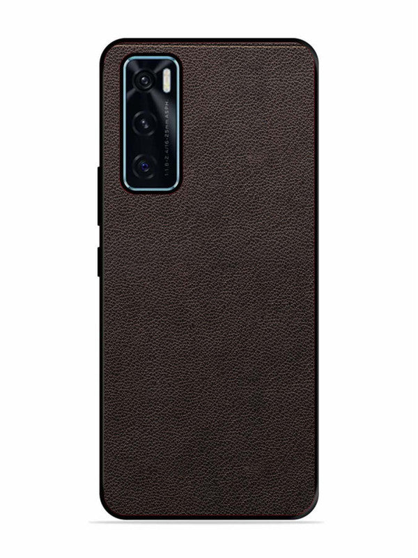 Vivo V20 SE Print of Brown Leather Pattern