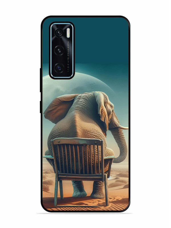 Vivo V20 SE Baby Elephant om chair