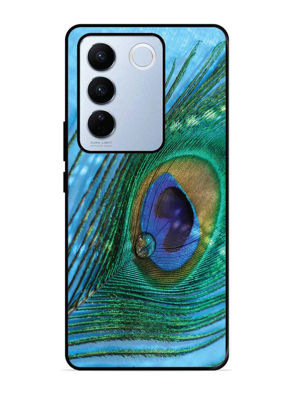 vivo v27 pro 5g A drop on Peacock Feather