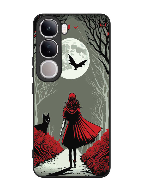 Vivo V40 Lite | 2D Metal | Scarlet Girl in Red Forest | VI-V40L-073