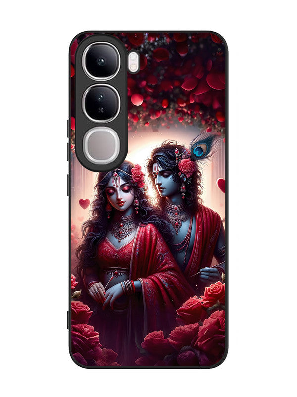 Vivo V40 Lite Couples in Red theme like Radha Krishna