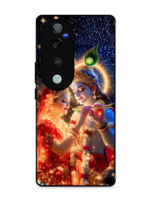 Vivo V40 Pro Radha Krishna posing with flute