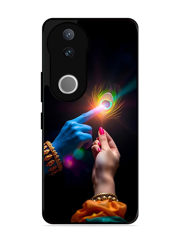 Vivo V50 Radha Krishna touching feather
