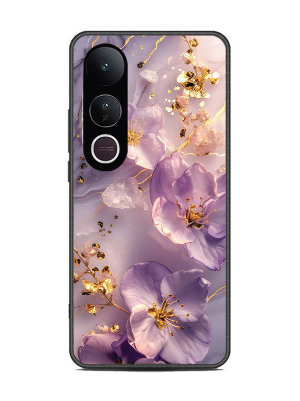 Vivo V50 Lite Orchid with Golden Safron