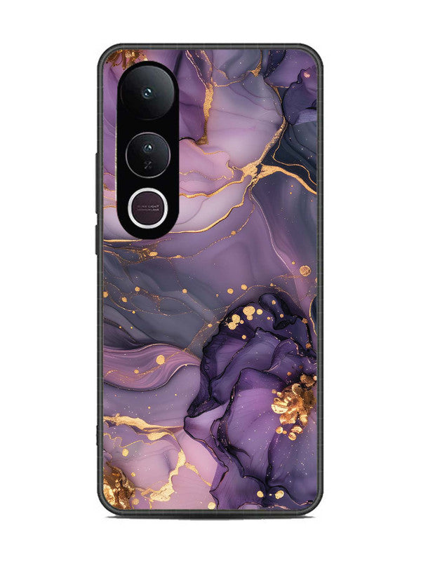 Vivo V50 Lite Royal Orchid Theme Marble