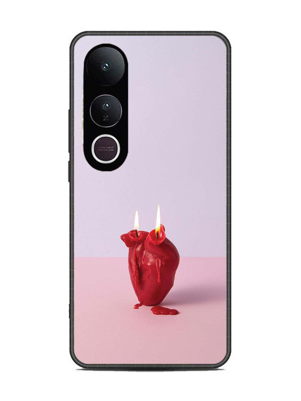Vivo V50 Lite A Lighted Heart Candle
