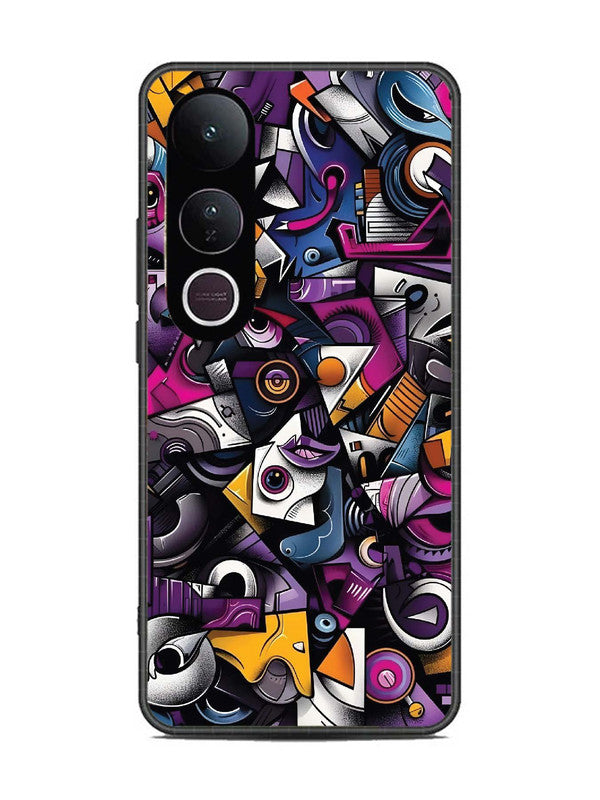 Vivo V50 Lite Abstract Geometric Graffiti Chaos