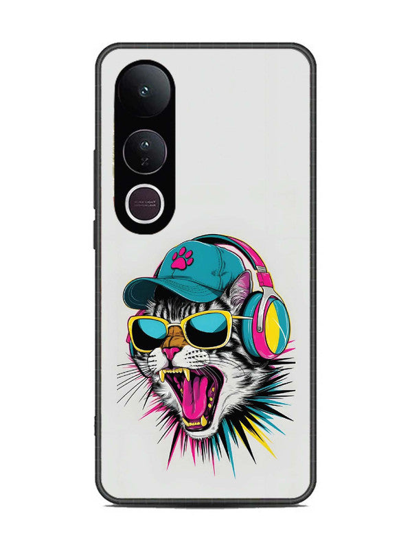 Vivo V50 Lite Neon Pop Art DJ Cat Vibe