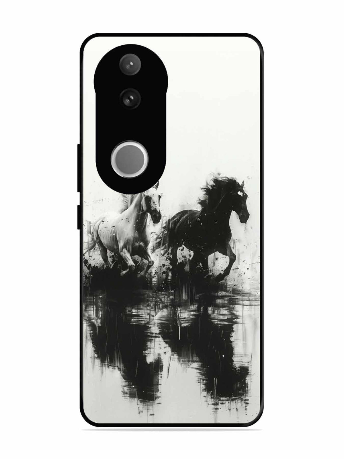 Vivo V50e Black & White Horse