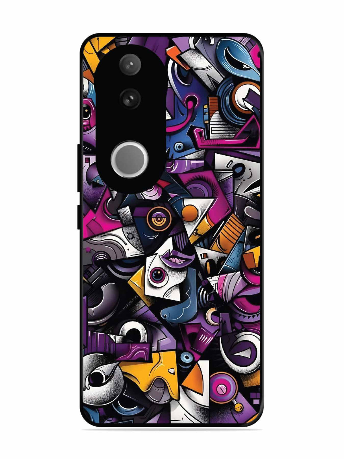Vivo V50e Abstract Geometric Graffiti Chaos