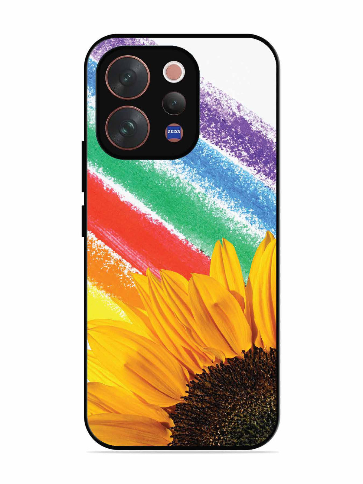 Vivo V70 5G Sunflower on Colourful Lines