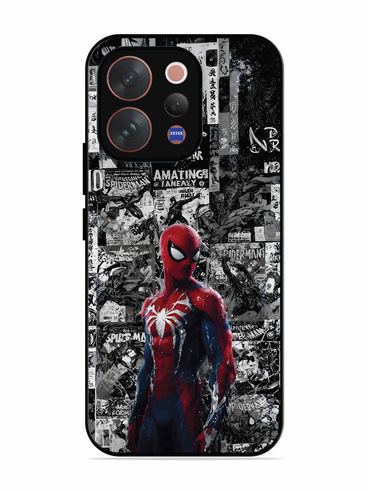 Vivo V70 5G Spiderman Highlighted on News Paper