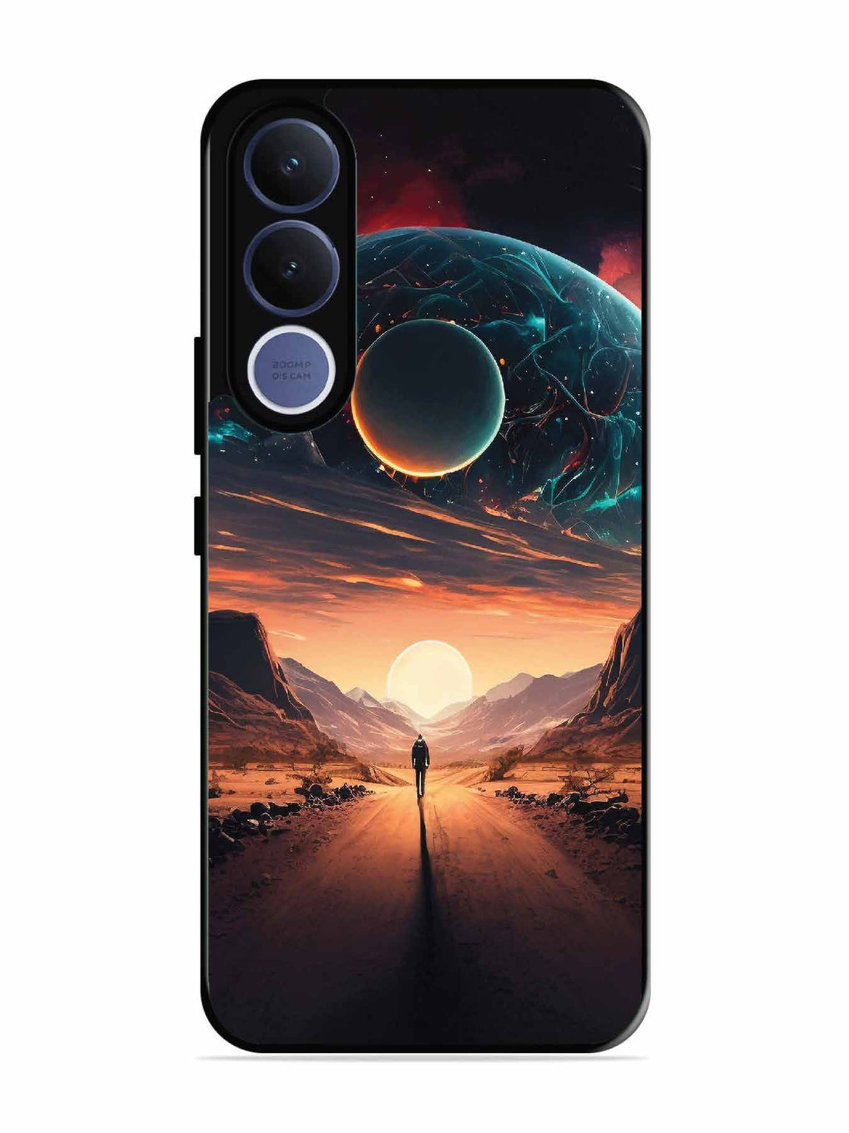 Vivo V70 fe Sunset with space scene