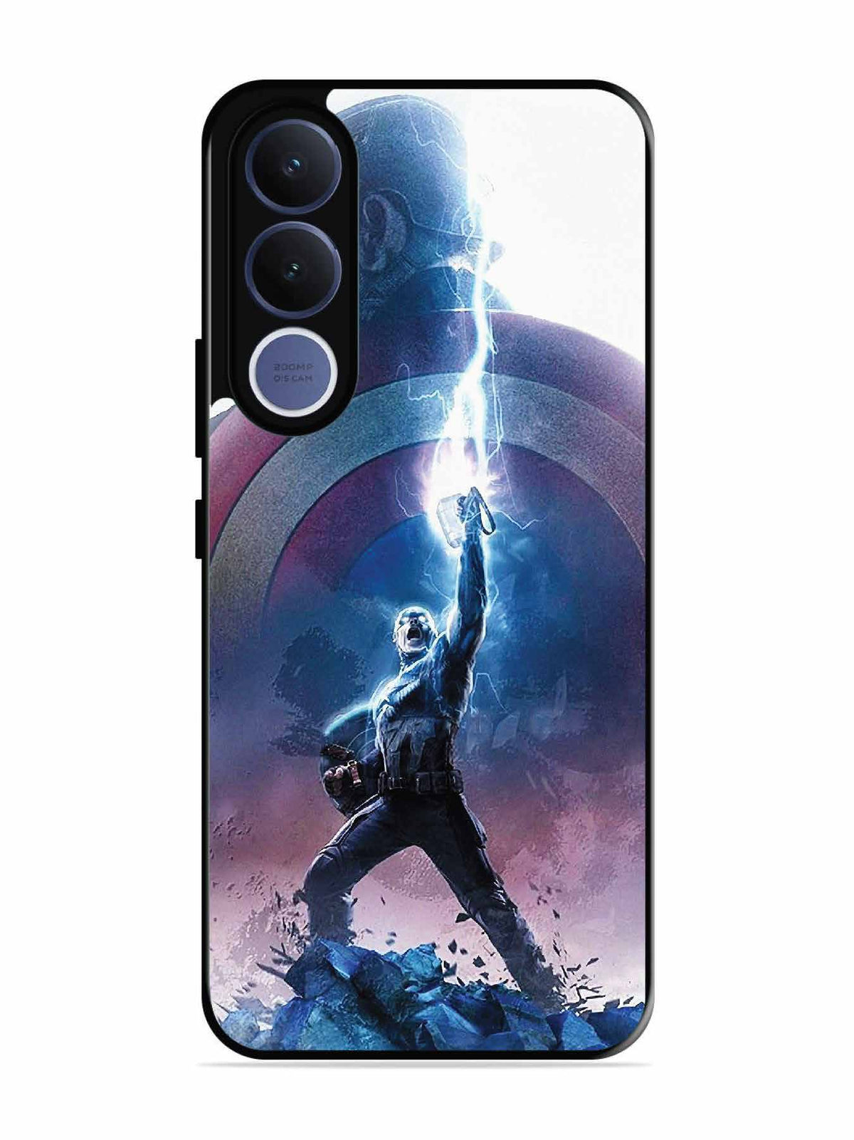 Vivo V70 fe captain america thor hammer lightning