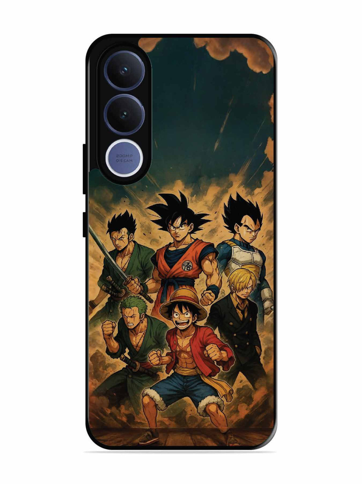 Vivo V70 fe OnePiece n Dragon Ball Z in one team