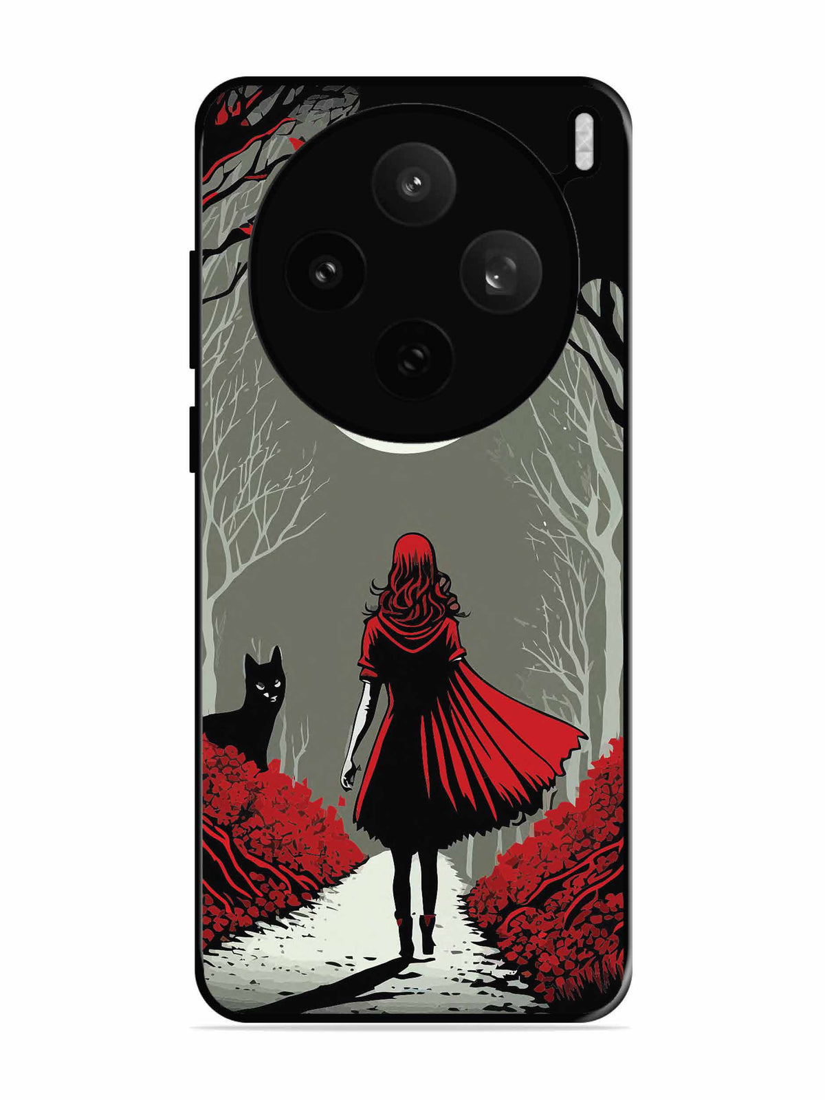 Vivo X200t Scarlet Girl in Red Forest